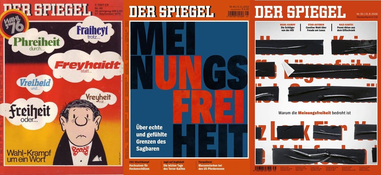 DER SPIEGEL: Die Meinungsfreiheit auf dem Cover