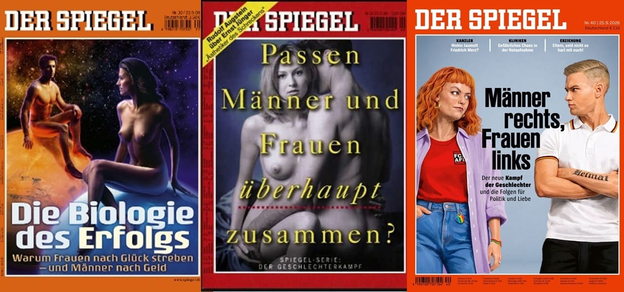DER SPIEGEL: Die Zwillings-Titelbilder zu Männer und Frauen