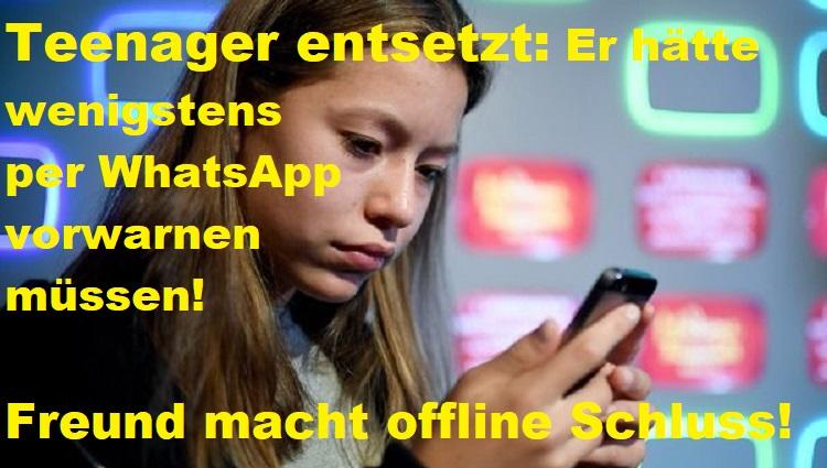 Teenager entsetzt