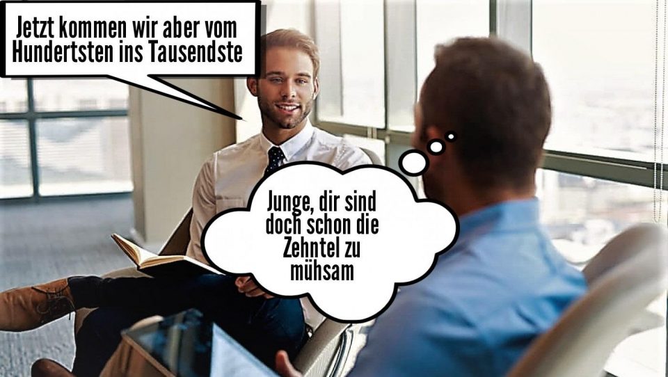 Vom hundertsten ins Tausendste