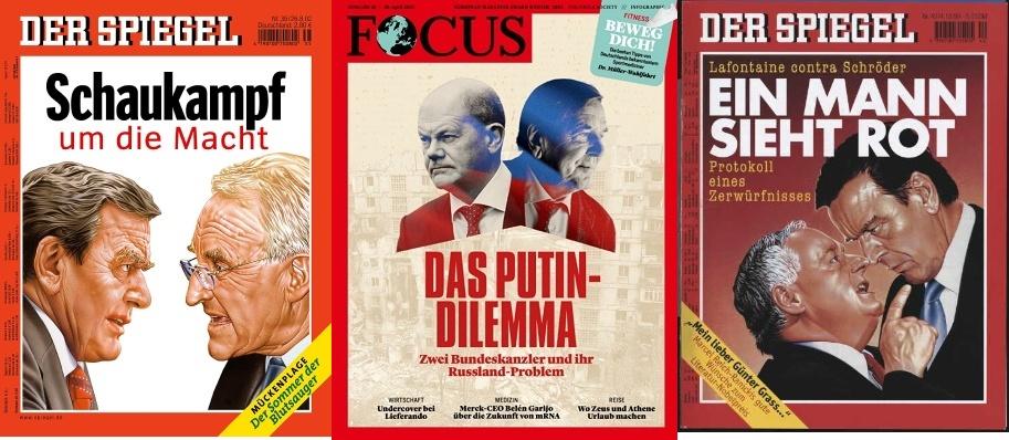 Focus SPIEGEL Schröder Titelbilder