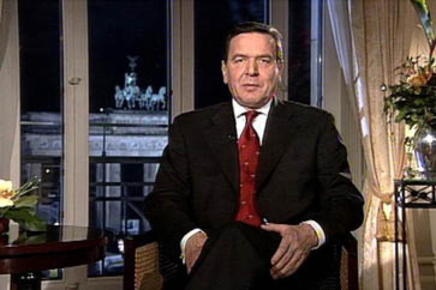 Neujahrsansprache Schröder