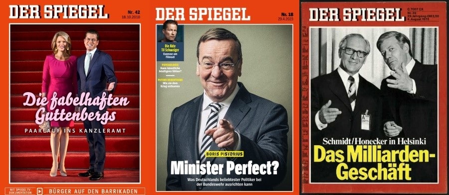 Spiegel Titelbilder Verteidigungsminister