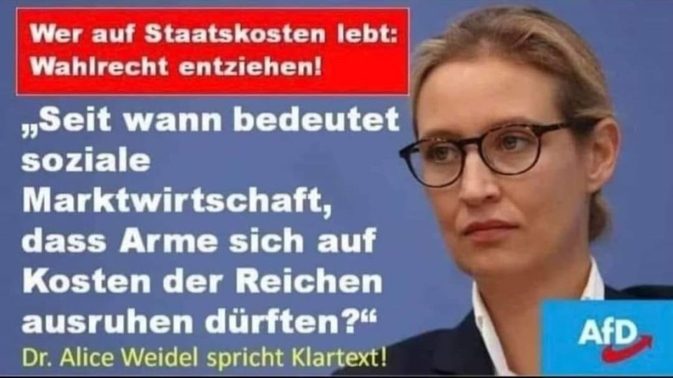 Weidel Marktwirtschaft