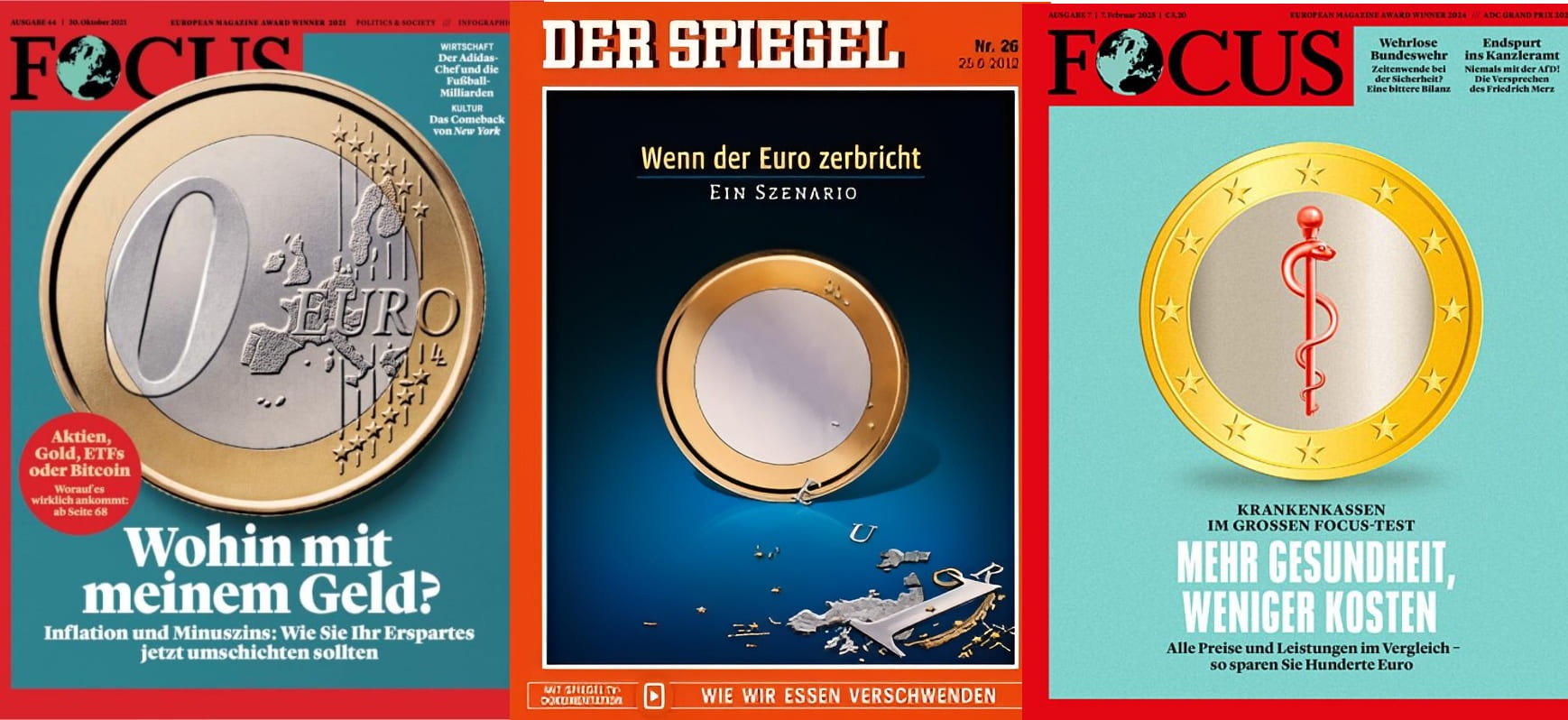 SPIEGEL vs. Focus – Zwillingstitelbilder Finanzen