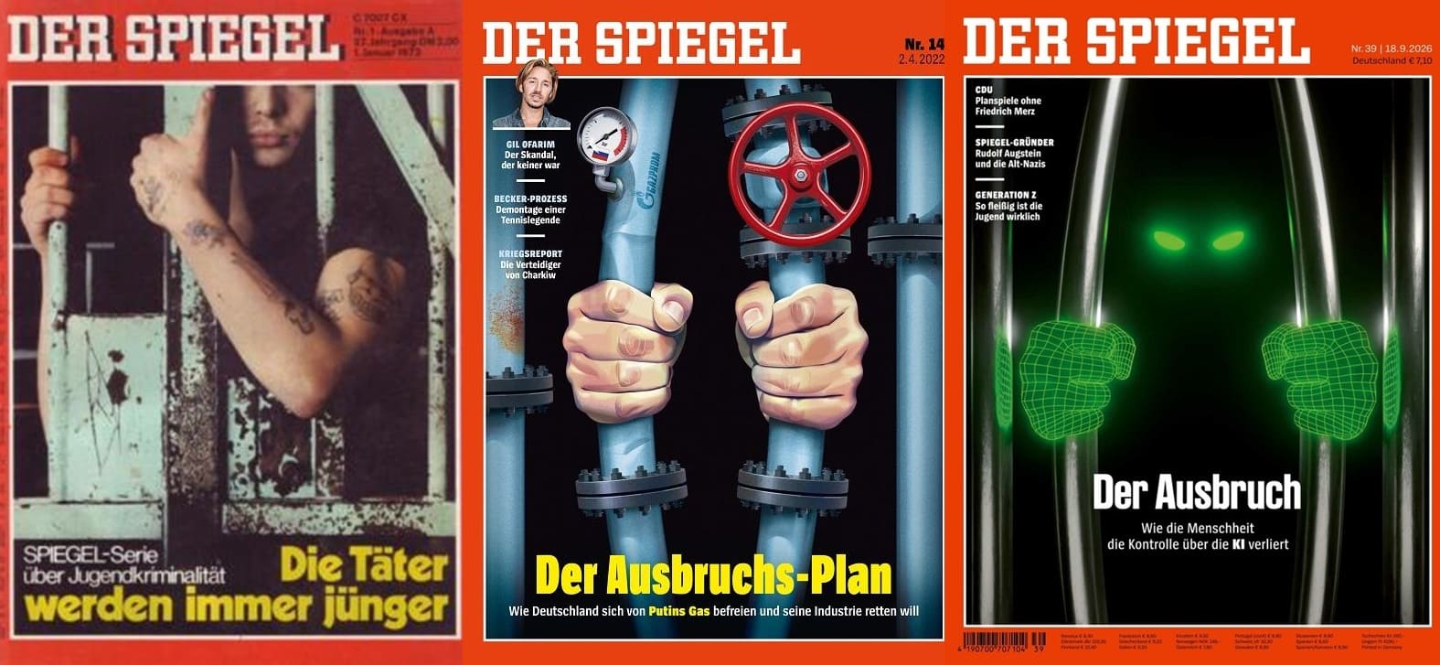 Der Spiegel – Alle Gefängnis-Cover